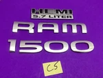 02 - 08 Dodge Ram 1500 Side Door Hemi Fender Emblem Set Logo Badge Lh Oem. Fixed Price $27.99.