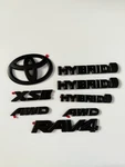 Toyota RAV4 Hybrid Xse Matte Black Overlay Emblem Kit 2019-2024 PT948-4219B-02. Fixed Price $59.99.