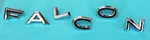 New! 1964-1965 Ford Falcon Trunk Set F.a.l.c.o.n. Chrome Deck Lid. Fixed Price $36.95.
