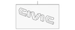 Genuine Honda Emblem Set Rear (civic) 75722-TBG-A00. Fixed Price $44.54.