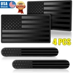 3D Metal American Flag Decal, Black Usa Emblem Sticker For Car, Truck, Suv. Fixed Price $13.54.