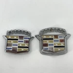 Cadillac Vintage Trunk Lock Flip Cover And Hood Emblem Chrome 20402799 20182846. Fixed Price $80.00.