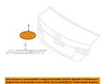 Hyundai Oem 18-19 Accent Trunk Lid Exterior Trim-emblem 86341J0001. Fixed Price $36.67.