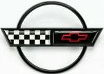 Gm Licensed 1991-96 Corvette Fuel Gas Door Lid Crossed Flags Emblem Badge. Fixed Price $44.47.