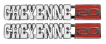 1971 1972 Chevy Truck Front Fender Emblem Pair Cheyenne 20. Fixed Price $86.95.