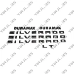 Gloss Black Emblem Kit Fit 2019-2026 Chevrolet Silverado 1500 Lt Duramax. Fixed Price $59.99.