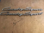 1960 Ford Country Squire Front Fender Emblems Oem - Pair. Fixed Price $49.99.
