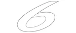Genuine Mazda Deck Lid Emblem GK2A-51-721. Fixed Price $7.56.