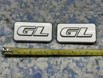 90-94 Vw Passat B3 Gl Both Fender Emblems Badge Silver Gray 357 853 688 Pair. Fixed Price $49.95.