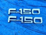1987 1988 1989 1990 1991 Ford F-150 Fender Emblem Badge Oem Pair. Fixed Price $18.75.