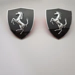 Ferrari 812 Superfast Gts 612 Scaglietti Carbon Fiber Fender Shield Badge Set. Fixed Price $580.00.