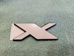 07 08 09 10 Hummer H3 "x" Tailgate Emblem Gm 25906764 Oem Nos. Fixed Price $75.00.