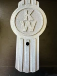 Kenworth K170-42 Kw Logo Hood Emblem 8" Non Finished.. Fixed Price $90.00.