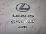 2006 - 2011 Lexus GS350 Awd Chrome Rear Trunk Lid Emblem Logo Badge Nameplate. Fixed Price $38.00.