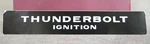 New Vintage Black Thunderbolt Ignition Badge Emblem Decal Sticker 6" X 1". Fixed Price $6.99.