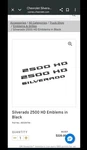 2020-2026 Genuine Gm Chevrolet Silverado 2500 Hd Black Emblems Set. Fixed Price $59.88.