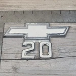 1967 1968 Chevy C20 Truck Fender Bow Tie Emblem Chevrolet 3893752-C-3 *no Pins*. Fixed Price $19.97.