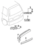 Genuine Mazda Nameplate L003-51-720. Fixed Price $5.05.