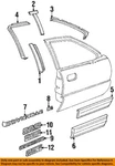 Gm Oem 96-00 Bonneville Front Door Exterior Trim-nameplate 25641235. Fixed Price $57.36.
