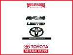 2019-2024 Toyota RAV4 Limited Blackout Emblem Overlay Kit Gen PT948-42190-02. Fixed Price $102.90.