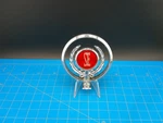Dodge Vintage Se Hood Ornament Emblem Chrome Red Laurel Wreath Badge Classic Oem. Fixed Price $35.99.