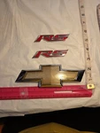 Oem Chevy Traverse Emblems Badge Set Red + Gold Bowtie Rear Hatch Gm. Fixed Price $24.99.