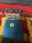 Nos 1969 Ford Mustang Fender Emblem 351 C9ZZ-16228A. Fixed Price $70.00.