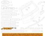 Ford Oem 13-19 Explorer Lift Gate Exterior Trim-nameplate DB5Z9942528D. Fixed Price $34.02.