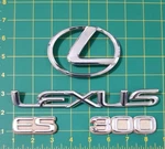 92 93 94 Oem Lexus ES300 Rear Emblem Set Tail Light Badge Symbol Silver Rare. Fixed Price $34.85.