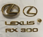 *new* Lexus Gold Plated Emblem Kit Complete Front & Rear 2001-2003 Or 99-03. Fixed Price $265.00.