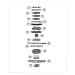 For Jeep Cherokee 2019-2021 Mopar 68418949AB Liftgate Emblem. Fixed Price $115.10.