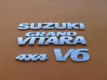 Suzuki Grand Vitara V6 4X4 Rear Chrome Emblem Logo Badge Sign Symbol Used A39018. Fixed Price $50.00.