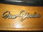 Chrysler "new Yorker" Gold Script Metal Emblem Lg 6" Oem Badge Letters Two Tabs. Fixed Price $14.99.