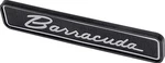 Adhesive Backed Aluminum Dash Emblem For 1971-1974 Plymouth Barracuda. Fixed Price $35.99.