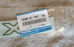 Mazda 626 "lx" Front Fender-emblem Decal Badge Nameplate GA2M-51-761 Genuine. Fixed Price $20.00.