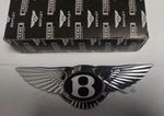 Bentley Bentayga Front Radiator Grille Chrome Badge Emblem 160MM Genuine New. Fixed Price $229.00.