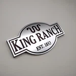 Oem Used Ford F250 F350 King Ranch Tailgate Emblem Est 1853 5L1J-7843156-AA. Fixed Price $24.98.