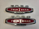 2 Genuine 1966 Ford Truck F100 Twin Beam Chrome Side Metal Emblems. Fixed Price $230.31.