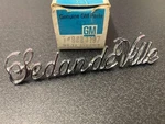 Nos Gm Boxed 9881197 Cadillac Sedan Deville Roof Sail Panel 1/4 Script 1972-1984. Fixed Price $134.35.