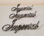 1966 1967 1968 Chrysler Imperial Trunk Ornament Emblems 2579426 (three). Fixed Price $44.95.