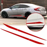 Sport Red Pre-cut Stripe Side Door Skirt Decal Sticker For Honda Civic 2016-2021. Fixed Price $13.88.