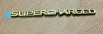 Buick Supercharged Nameplate Emblem Regal Riviera Park Avenue 1995 - 2004 Nos. Fixed Price $25.00.