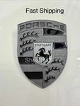 Porsche 992 Macan Panamera Taycan "turbonite" Hood Crest Emblem. Fixed Price $80.00.