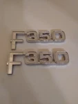 80 81 82 83 84 85 86 Ford F-350 F350 Side Emblem Logo Badge Symbol Pair Oem. Fixed Price $46.99.