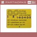 Sticker Ignition Sequence For Porsche 993 96460254401. Fixed Price $12.44.
