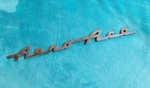 Original Willys Aero Ace Emblem Nameplate Script 1950S. Fixed Price $30.00.
