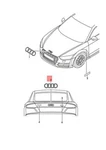 New Audi Ttrs Coupe Road. Roadster Emblem 8S0853742AT94 Original. Fixed Price $87.14.