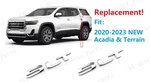 2PCS Chrome Quarter Panel Slt Letter Emblem Fit 2020+ Acadia 2019+ Terrain. Fixed Price $22.80.
