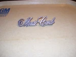 1970 Chevrolet Monte Carlo Emblem Used Original Gm Part # 801904 Metal. Fixed Price $10.00.