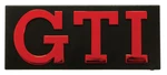 Grille Badge - Metallic Red Text Black Surround Vw Golf Caddy MK1 171853679R. Fixed Price $29.18.